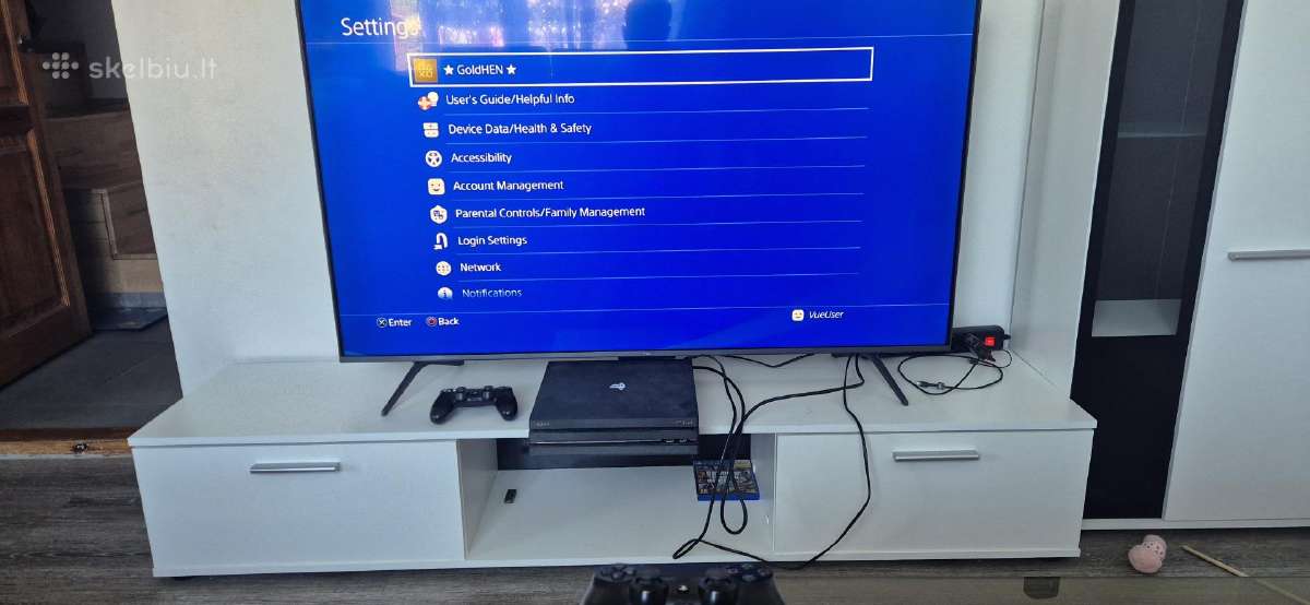 Ps4 Pro 1tb Jailbreak 2 pulteliai+stovas. - nuotraukos Nr. 7