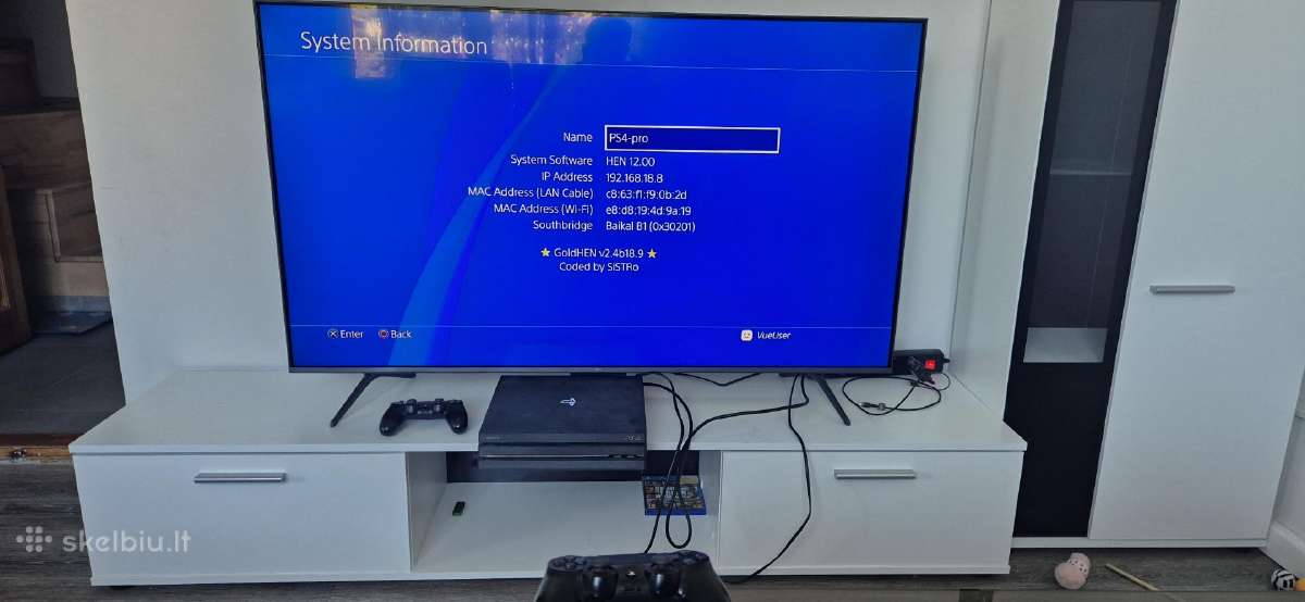 Ps4 Pro 1tb Jailbreak 2 pulteliai+stovas. - nuotraukos Nr. 8