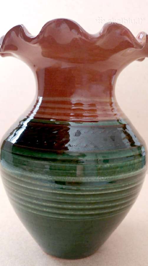 Keraminė vaza, 17cm - nuotraukos Nr. 2