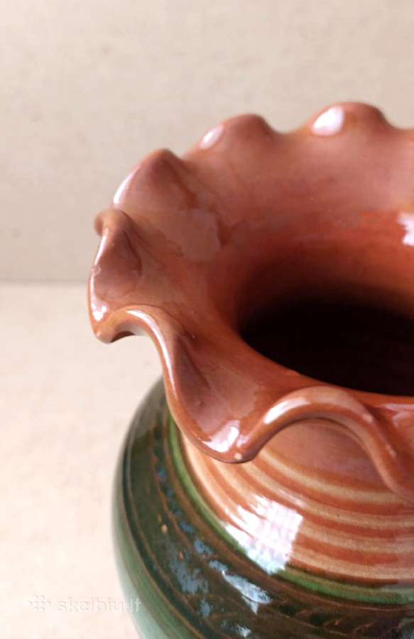 Keraminė vaza, 17cm - nuotraukos Nr. 5