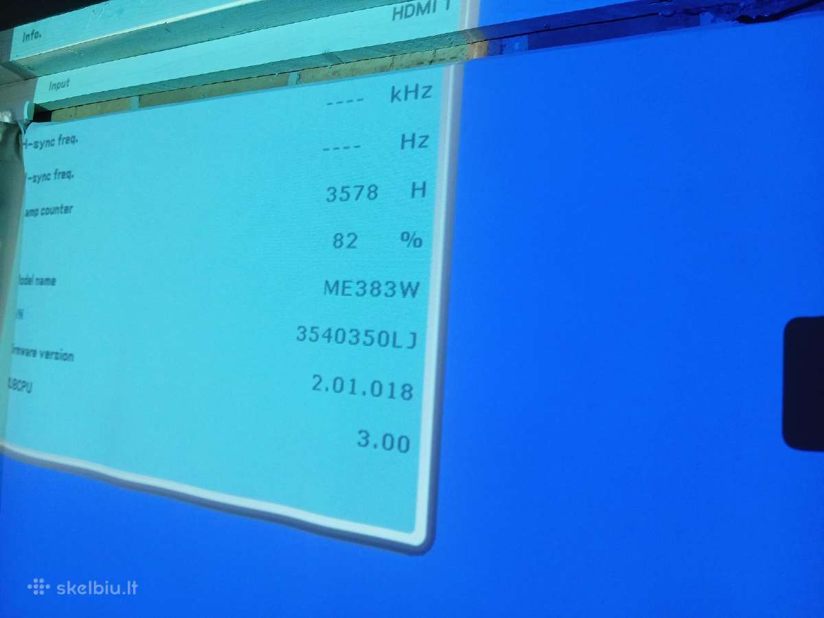 Mažas, labai galingas projektorius Nec me383w - nuotraukos Nr. 3