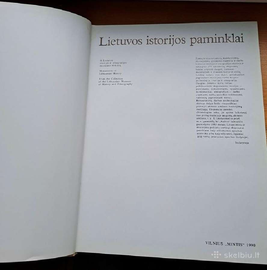 Knyga 1990m. Lietuvos istorijos paminklai - nuotraukos Nr. 2