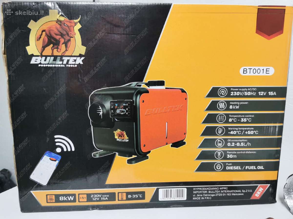 Dyzelinis šildytuvas 8kw - 12kw (Webasta) - nuotraukos Nr. 7
