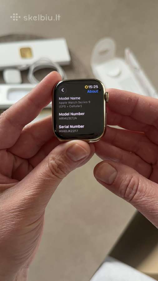 Apple watch 9, 45 mm, stainless, Gold - nuotraukos Nr. 4