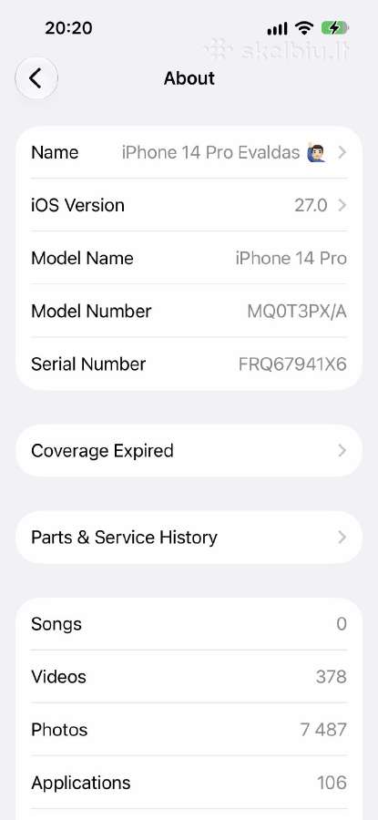 iPhone 14 pro 256 GB - nuotraukos Nr. 4