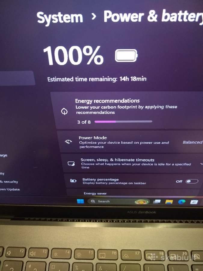 Zenbook ux425 i7-1165/16/1tb SSD - nuotraukos Nr. 11