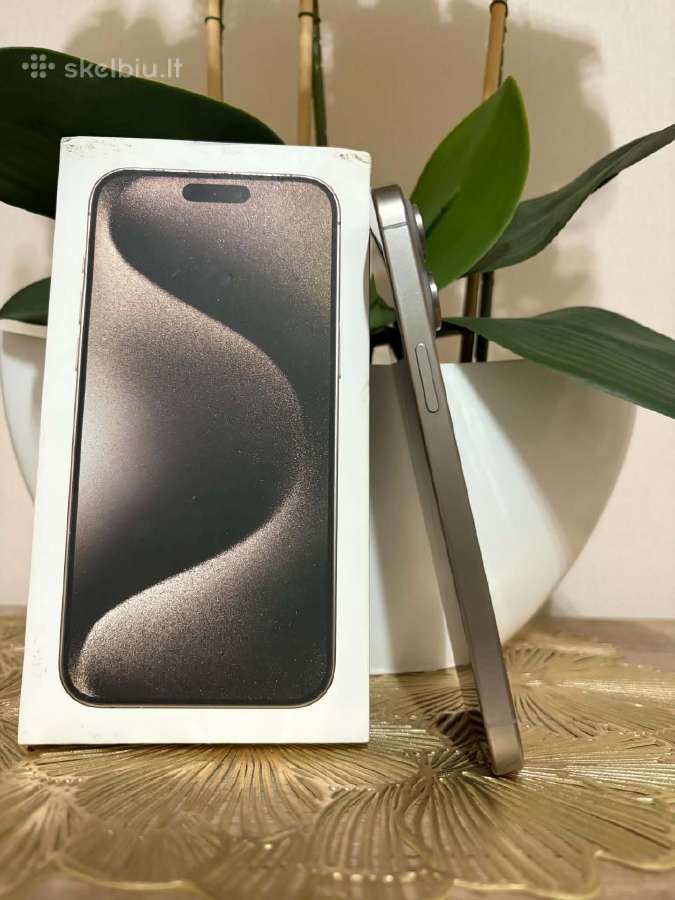 iPhone 15pro max natural titanium 256gb - nuotraukos Nr. 3