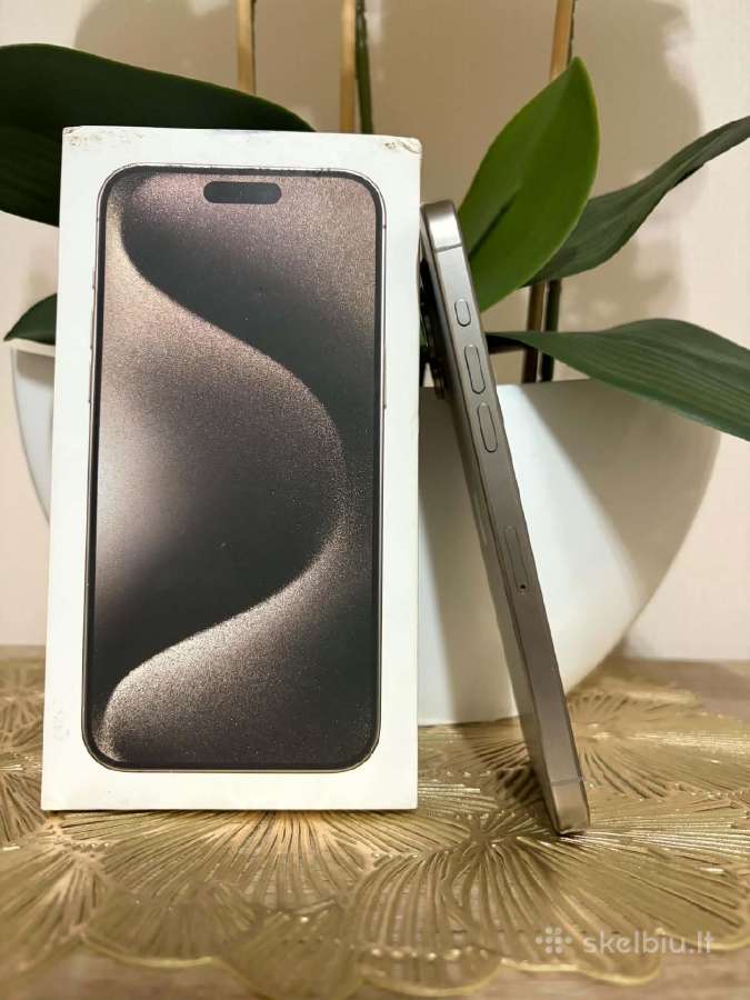 iPhone 15pro max natural titanium 256gb - nuotraukos Nr. 4