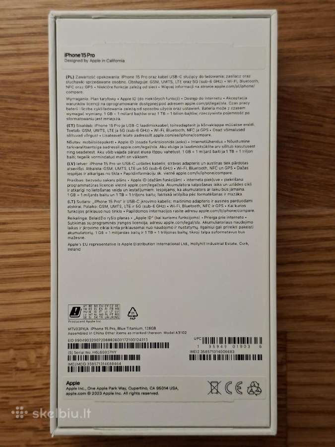 iPhone 15 Pro - nuotraukos Nr. 7