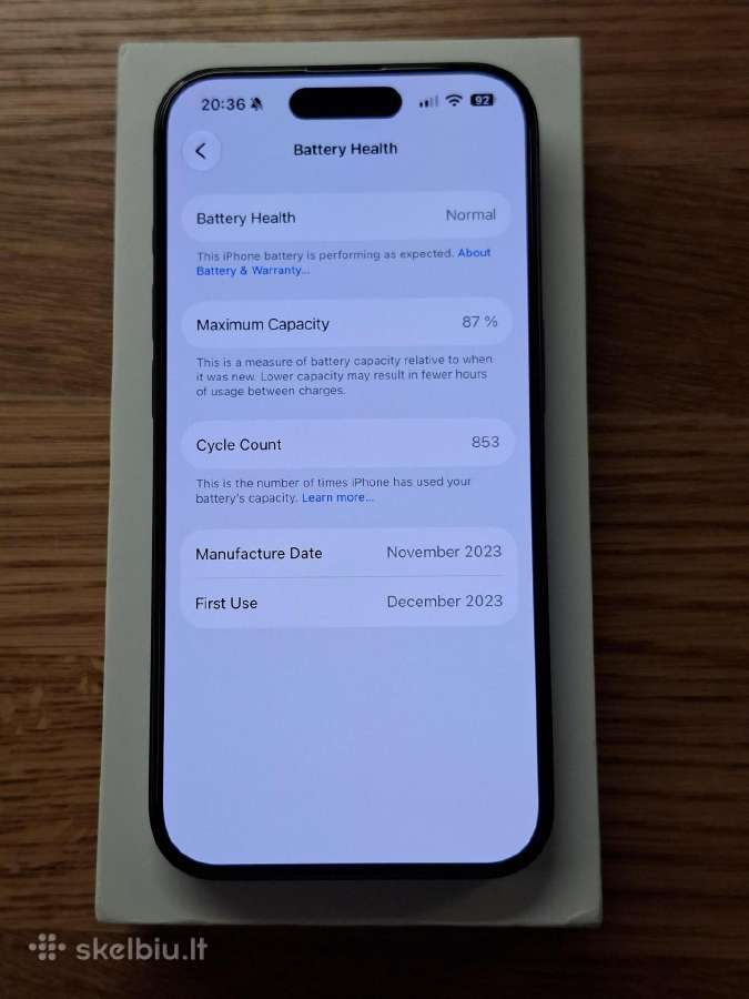 iPhone 15 Pro - nuotraukos Nr. 8
