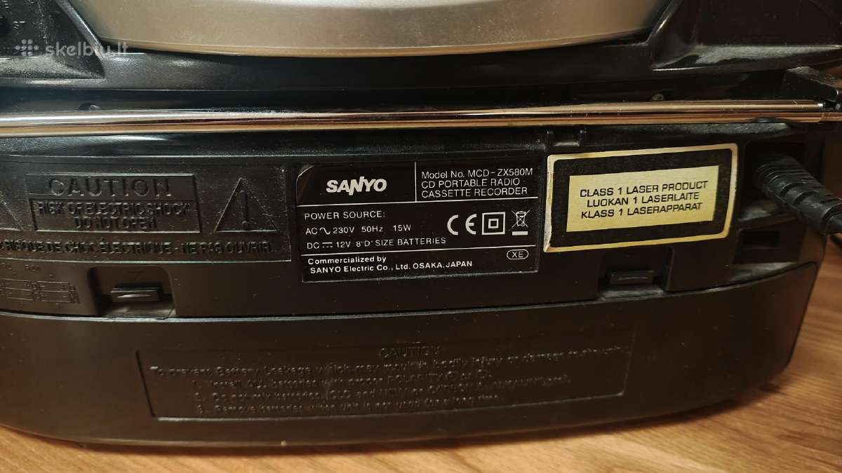 Sanyo magnetola - nuotraukos Nr. 2