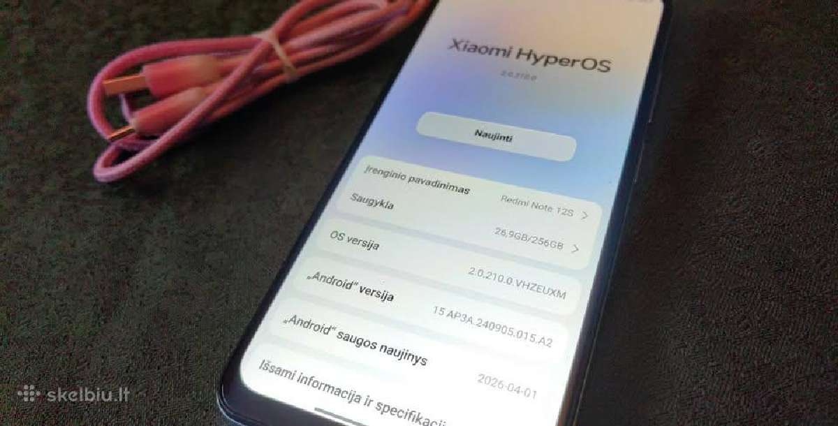 Xiaomi Redmi Note 12s 16/256gb - nuotraukos Nr. 3