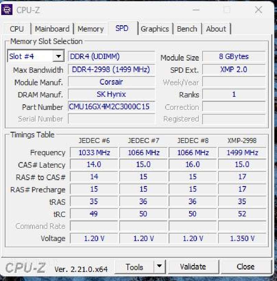 2x8gb Corsair Vengeance White LED 3000mhz Cl15 - nuotraukos Nr. 7