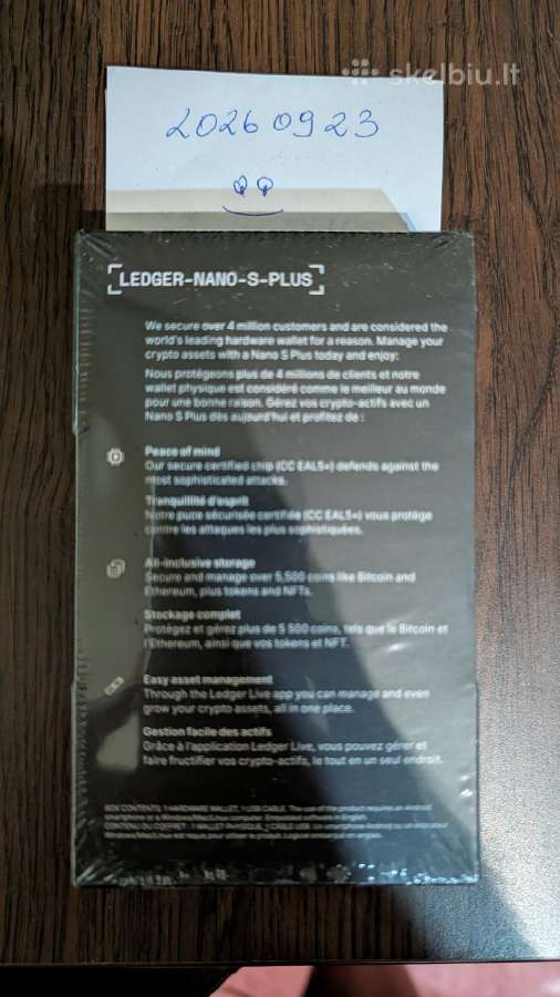 Naujas Ledger Nano S Plus €45 - nuotraukos Nr. 2