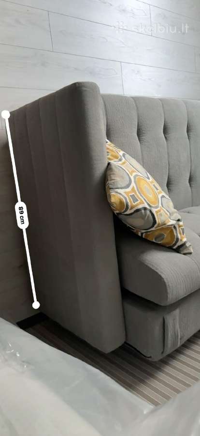 Pilka sofa - nuotraukos Nr. 6