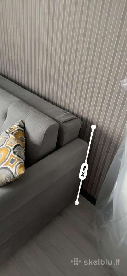Pilka sofa - nuotraukos Nr. 9