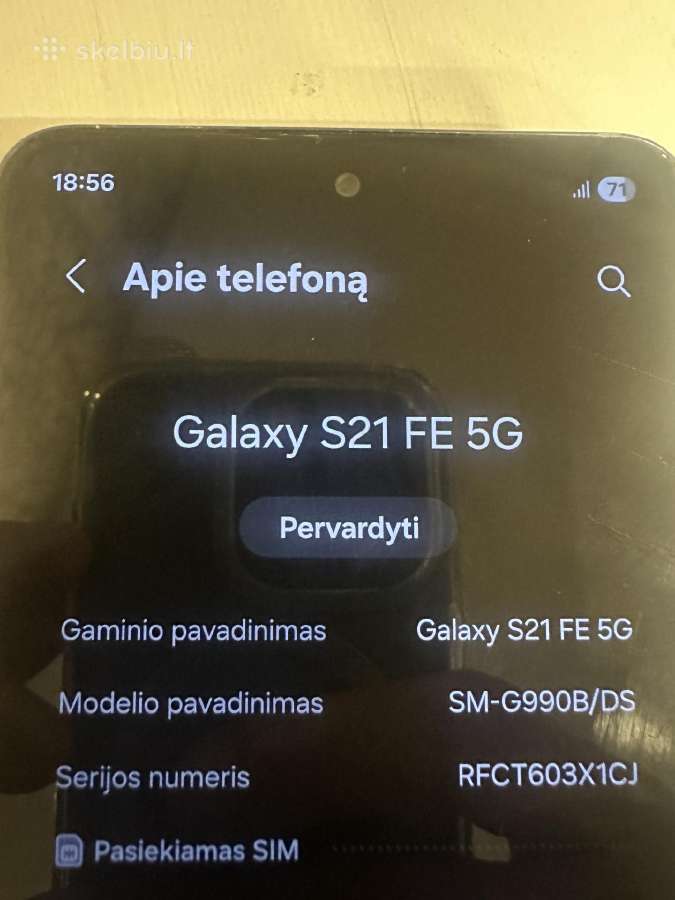 Samsung S21 Fe 5gb - nuotraukos Nr. 2