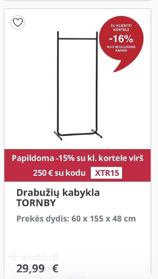 Rūbų kabykla - nuotraukos Nr. 2