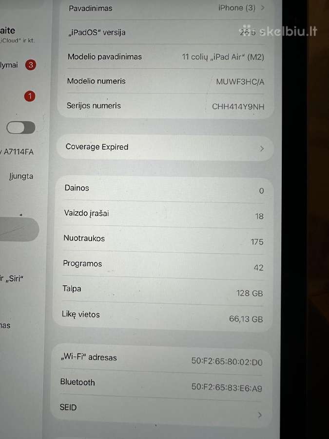 iPad Air (m2) - nuotraukos Nr. 4