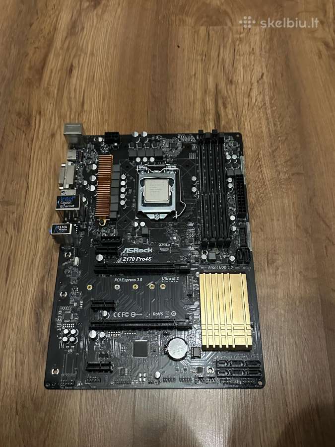 Asrock z170 pro4s + i5-6600k 4 cores 3,9ghz - nuotraukos Nr. 4