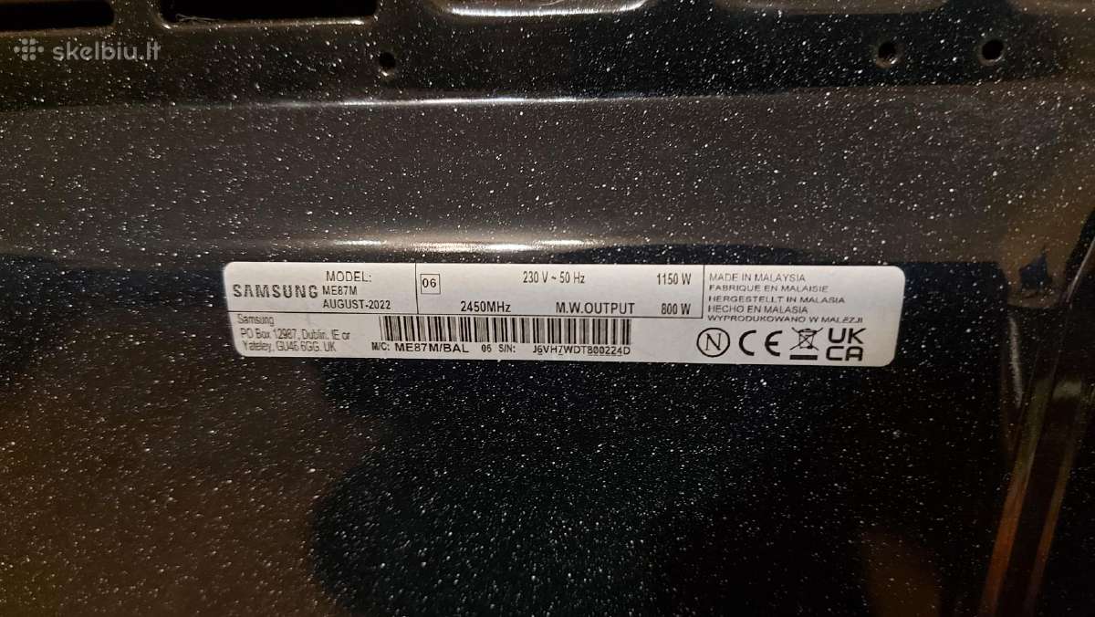 Mikrobangų krosnelė Samsung - nuotraukos Nr. 5