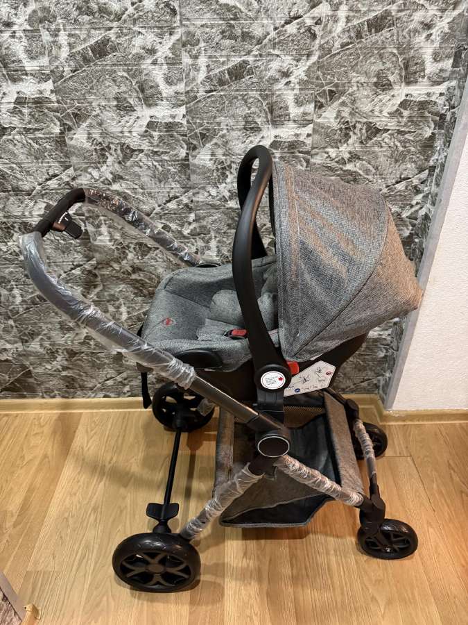 S800 2-in-1 kūdikio vežimėlis pilkos spalvos - nuotraukos Nr. 3