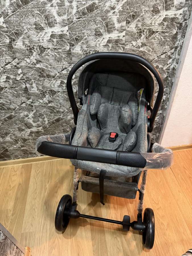 S800 2-in-1 kūdikio vežimėlis pilkos spalvos - nuotraukos Nr. 5