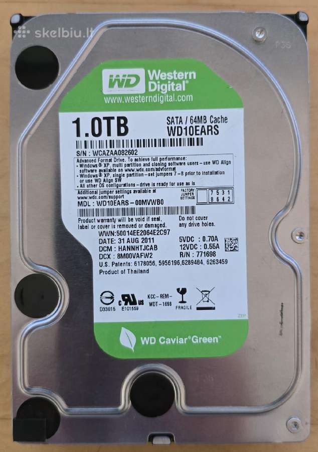 3.5" Sata HDD 1tb 2tb 3tb - Nauji ir naudoti - nuotraukos Nr. 16