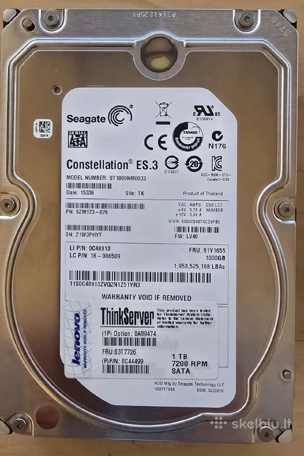 3.5" Sata HDD 1tb 2tb 3tb - Nauji ir naudoti - nuotraukos Nr. 21