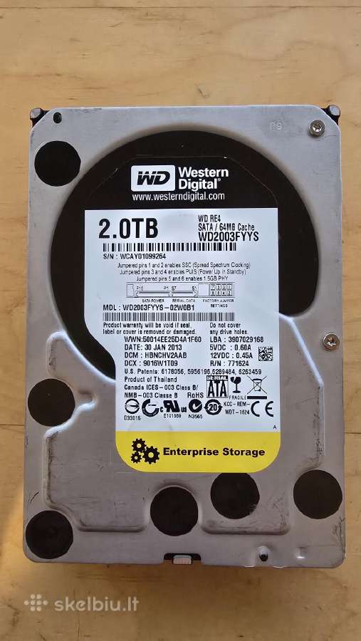 3.5" Sata HDD 1tb 2tb 3tb - Nauji ir naudoti - nuotraukos Nr. 26
