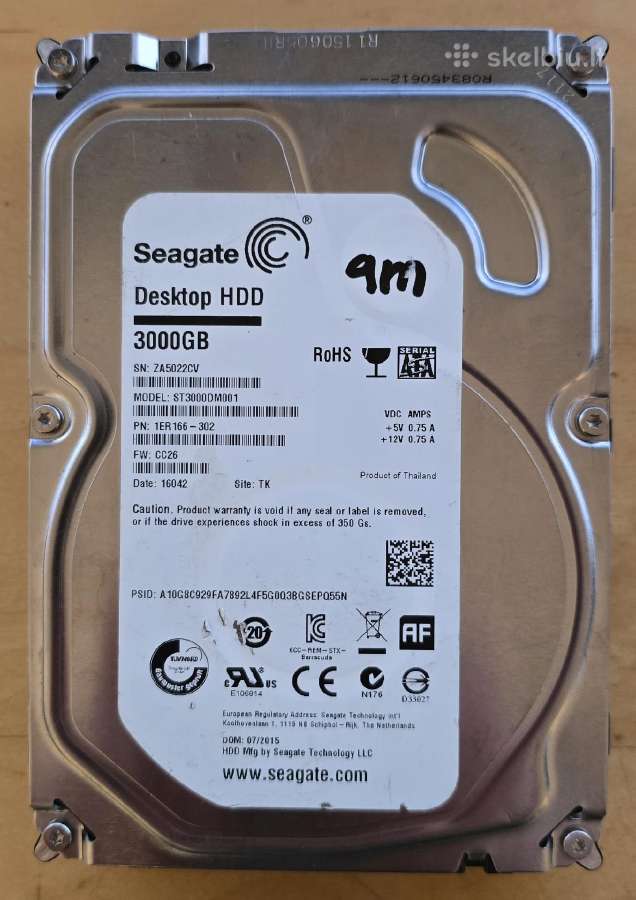 3.5" Sata HDD 1tb 2tb 3tb - Nauji ir naudoti - nuotraukos Nr. 27