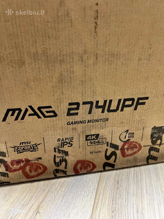 Msi Mag 274upf 27 4k 144hz monitorius - nuotraukos Nr. 2