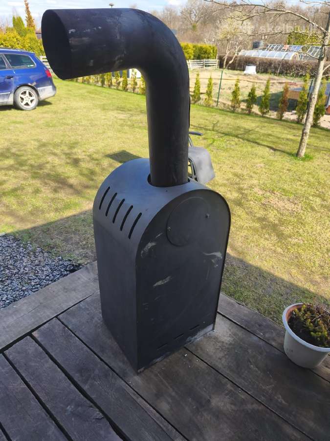 Parduodu židinį 7kw stiklas iškilęs - nuotraukos Nr. 2