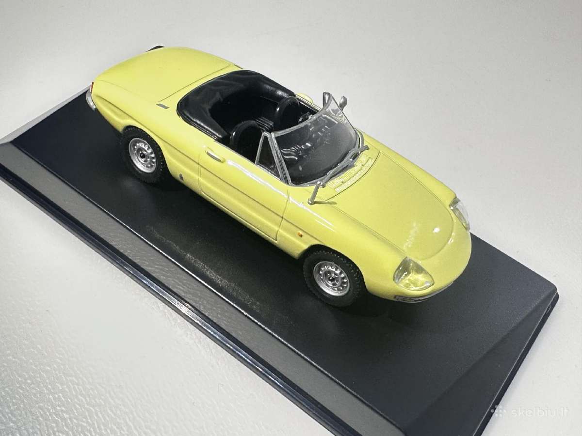 Alfa Romeo Spider Duetto 1600-1966 geltona 1:43 - nuotraukos Nr. 6