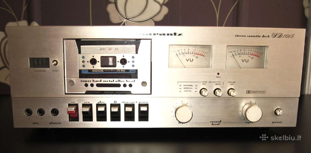 Marantz Sd1015 Stereo Cassette Deck. 1980 (Gold). - nuotraukos Nr. 3