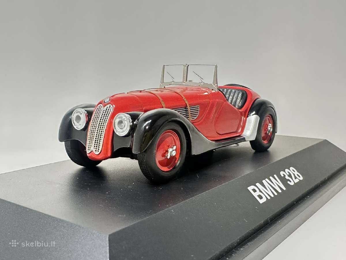 Bmw 328 Roadster 1936-1940 raudona/juoda 1:43 S - nuotraukos Nr. 3