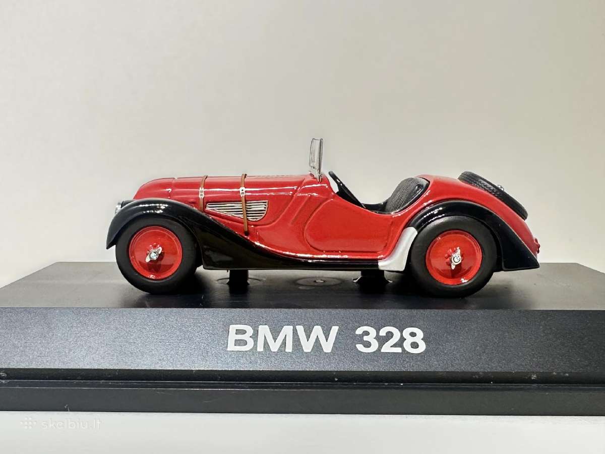 Bmw 328 Roadster 1936-1940 raudona/juoda 1:43 S - nuotraukos Nr. 4
