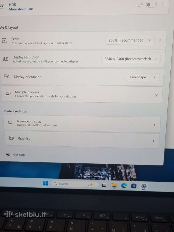 Dell Precision 5750 i7 Rtx 3000 - nuotraukos Nr. 10
