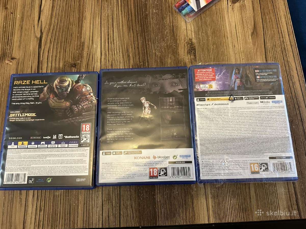 Ps5 Zaidimai, Split fiction, silent hill 2, doom - nuotraukos Nr. 2