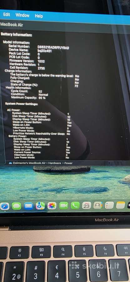 MacBook Air 13inch, 256gb M1 2020 - nuotraukos Nr. 3