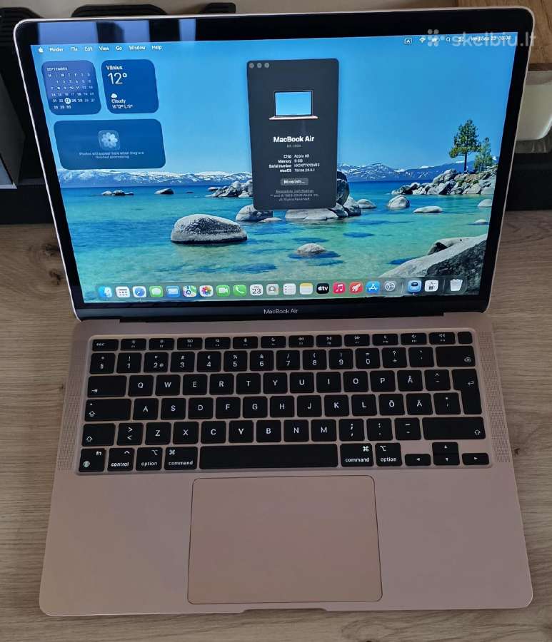 MacBook Air 13inch, 256gb M1 2020 - nuotraukos Nr. 2