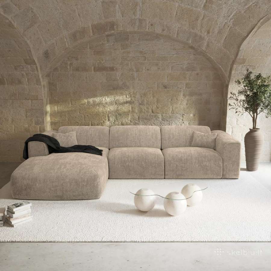 Sia home. Kampinė sofa Nova – smėlio spalva. - nuotraukos Nr. 2