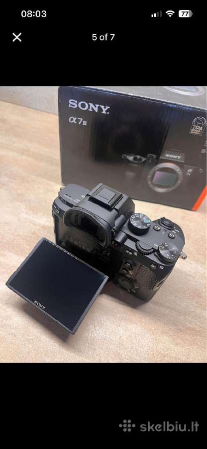 Sony a7III su labai mažu shuttercount 1051 - nuotraukos Nr. 5