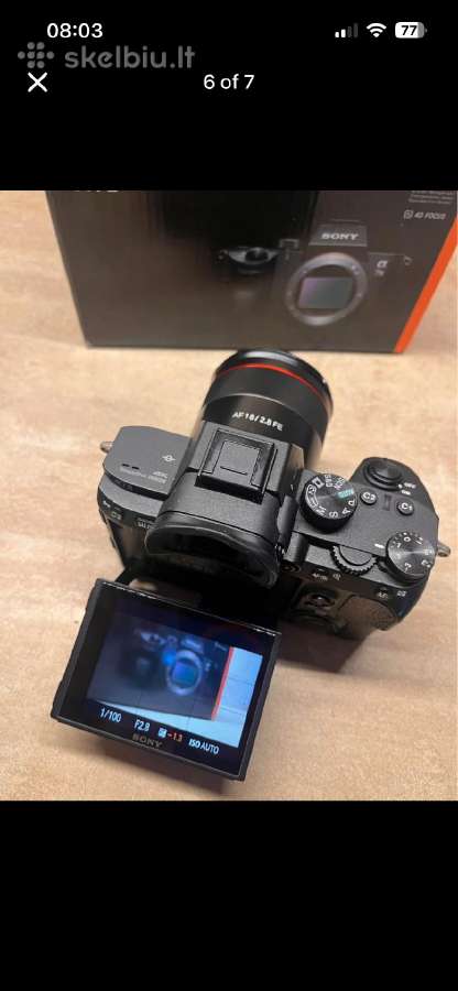 Sony a7III su labai mažu shuttercount 1051 - nuotraukos Nr. 6