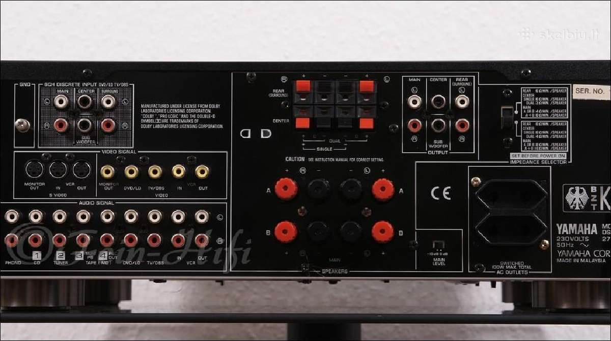 Yamaha Dsp-a592 Amplifier. Stereo Direct. 5.1ch. - nuotraukos Nr. 7
