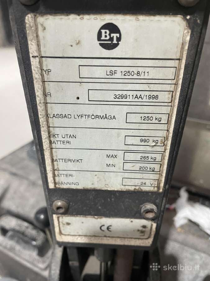 Elektrinis šakinis keltuvas - nuotraukos Nr. 3