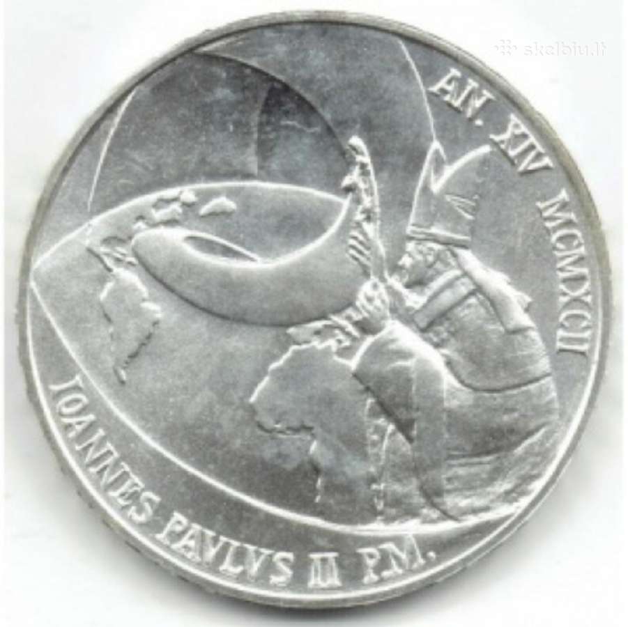 1992 Vatikanas 500 lirų - nuotraukos Nr. 2