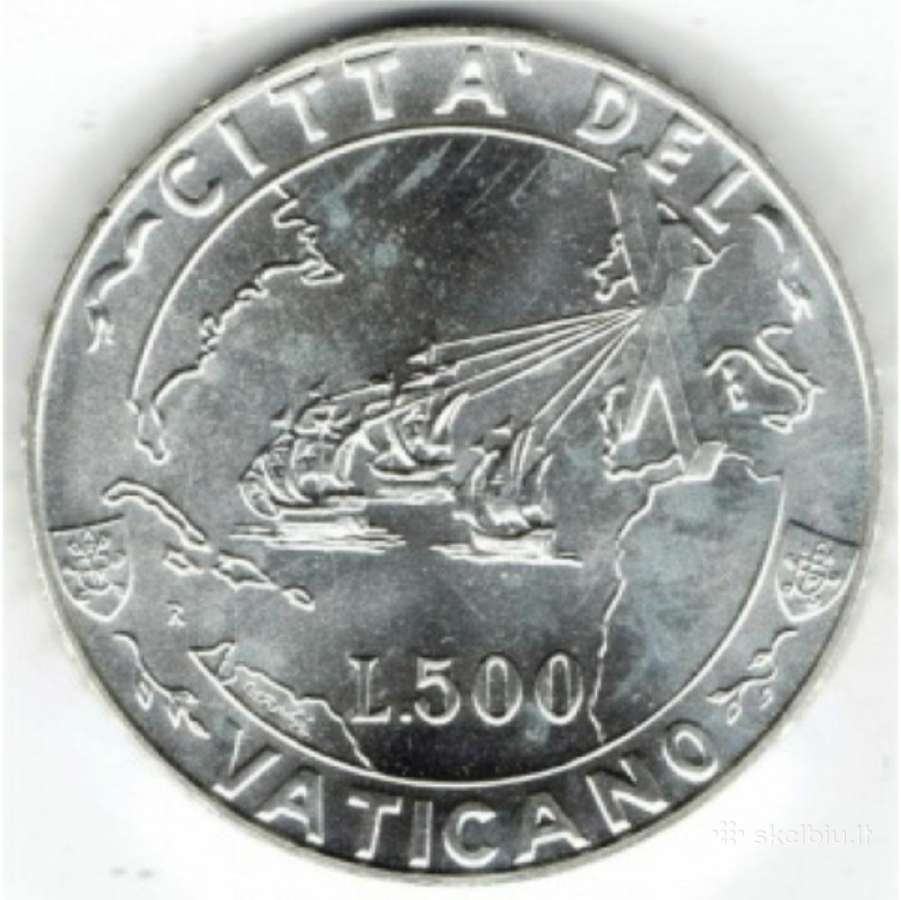 1992 Vatikanas 500 lirų - nuotraukos Nr. 3
