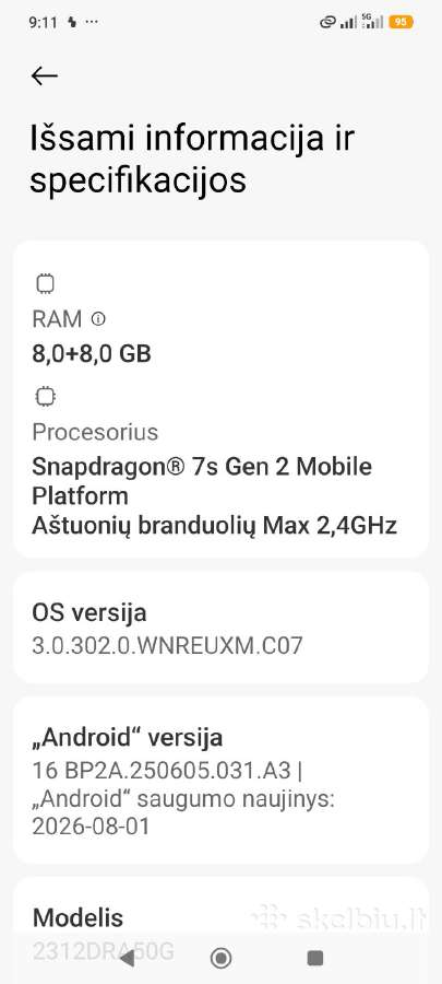 Xiaomi redmi note 13 pro plus 5G 512gb - nuotraukos Nr. 6