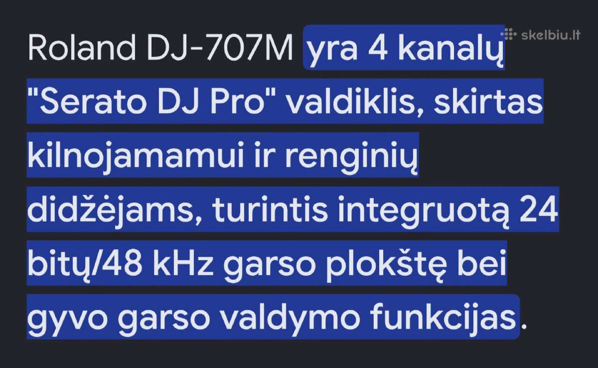Roland Serato Dj-707m - nuotraukos Nr. 4